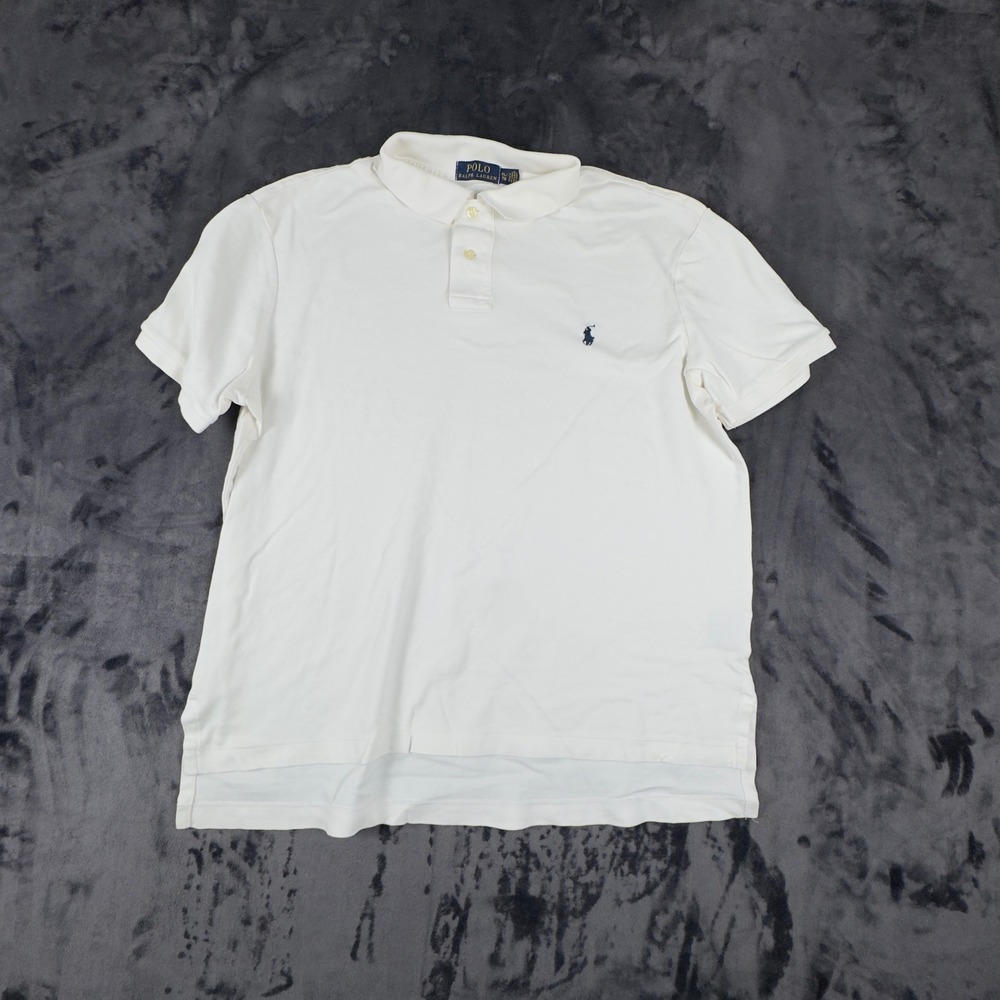 Polo Ralph Lauren Polo Shirt Mens XL White Short Sleeve Cotton Pony Logo
